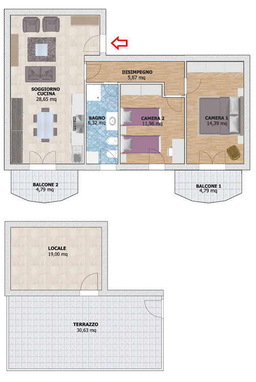 Appartamento SAN BENEDETTO DEL TRONTO vendita  CENTRO  Agenzia Immobiliare CasaViva di Capriotti Flavio