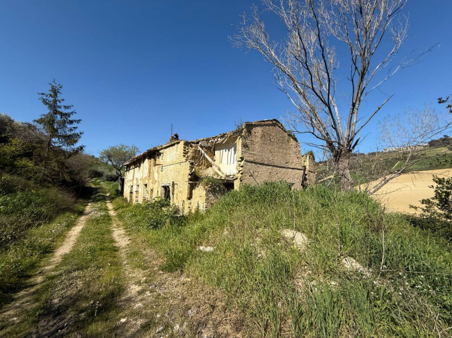 Casa singola e terreno agricolo in vendita a Fermo