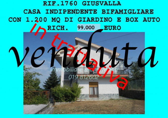 Casa singola in Vendita a Giusvalla