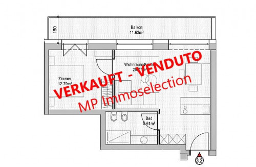 Wohnung zu Verkauf in Brunico - Bruneck