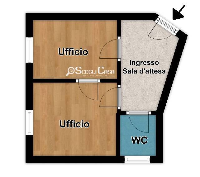 Ufficio - Loc.Com. PALERMO affitto  Malaspina  ScegliCasa Palermo Galilei