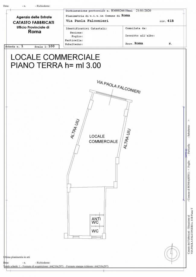 Locale commerciale in vendita