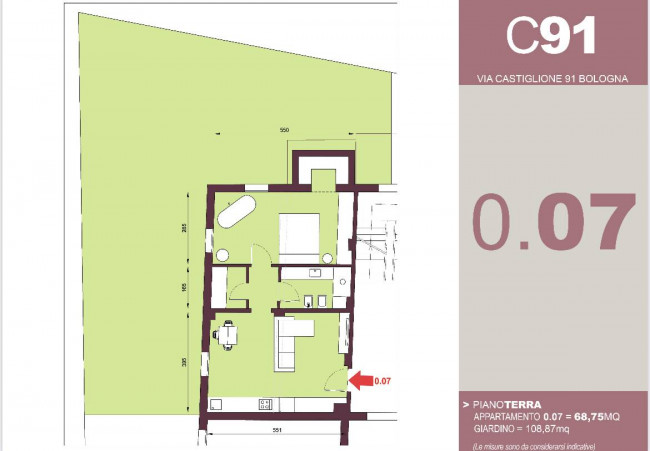 Appartamento in vendita a Castiglione, Bologna (BO)