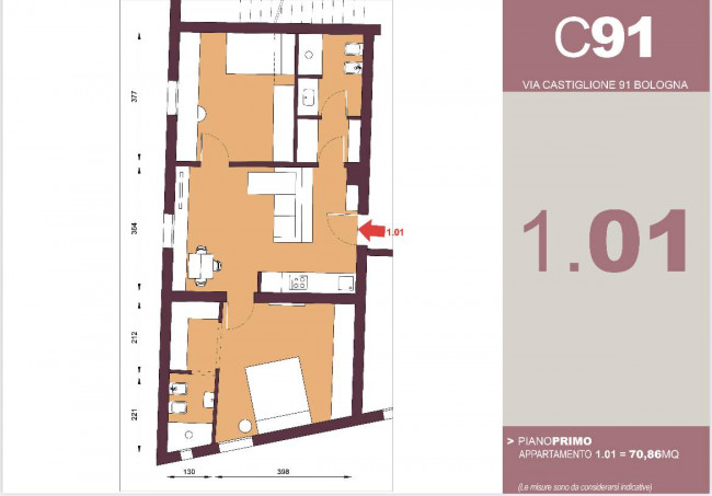 Appartamento in vendita a Castiglione, Bologna (BO)