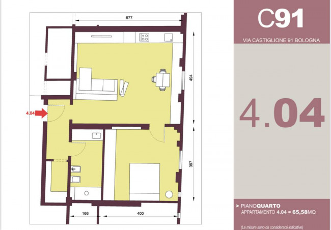 Appartamento in vendita a Castiglione, Bologna (BO)